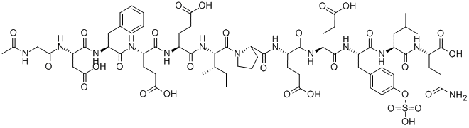 ACETYL-HIRUDIN (54-65) (SULFATED) 结构式