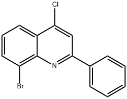 8-BROMO-4-CHLORO-2-PHENYLQUINOLINE 结构式