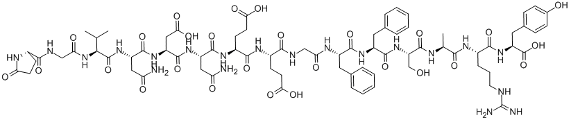 (TYR15)-FIBRINOPEPTIDE B 结构式