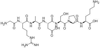 GLY-ARG-ALA-ASP-SER-PRO-LYS 结构式