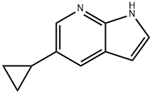 5-环丙基-1H-吡咯并[2,3-B]吡啶 结构式