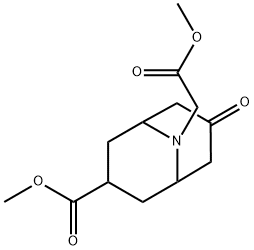 3-甲氧羰基-7-氧代-9-氮杂二环[3,3,1]壬烷-9-乙酸甲酯 结构式