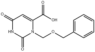 3-[(benzyloxy)Methyl]-2,6-dioxo-1,2,3,6-
tetrahydropyriMidine-4-carboxylic acid 结构式