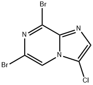 6,8-dibromo-3-chloroimidazo[1,2-a]pyrazine 结构式