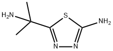 5-(1-氨基-1-甲基乙基)-1,3,4-噻二唑-2-胺二盐酸盐 结构式