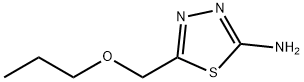 5-(丙氧基甲基)-1,3,4-噻二唑-2-胺 结构式