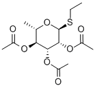 ETHYL 6-DEOXY-1-THIO-2,3,4-TRI-O-ACETYL-ALPHA-L-MANNOPYRANOSIDE 结构式