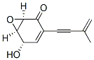 (4S,5R,6R)-2-(3-Methyl-3-butene-1-ynyl)-4-hydroxy-5,6-epoxy-2-cyclohexene-1-one 结构式