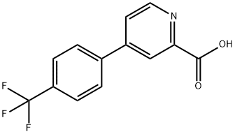 4-[(4-Trifluoromethyl)phenyl]-pyridine-2-carboxylic acid 结构式