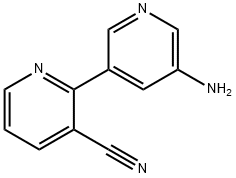 5'-aMino-2,3'-bipyridine-3-carbonitrile 结构式