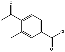 Benzoyl chloride, 4-acetyl-3-methyl- (9CI) 结构式
