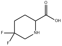 5,5-二氟哌啶-2-羧酸 结构式