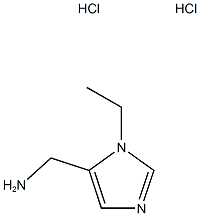 (3-乙基咪唑-4-基)甲胺二盐酸盐 结构式