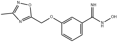 (Z)-N'-HYDROXY-3-((3-METHYL-1,2,4-OXADIAZOL-5-YL)METHOXY)BENZIMIDAMIDE 结构式