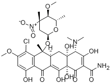dactylocycline B 结构式