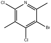 3-溴-4,6-二氯-2,5-二甲基吡啶 结构式