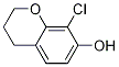 2H-1-Benzopyran-7-ol, 8-chloro-3,4-dihydro- 结构式