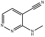 3-(甲氨基)哒嗪-4-甲腈 结构式