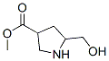 3-Pyrrolidinecarboxylicacid,5-(hydroxymethyl)-,methylester(9CI) 结构式