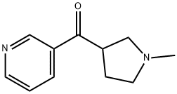 (R,S)-1-Methyl-3-nicotinoylpyrrolidine 结构式