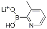 3-METHYLPYRIDINE-2-BORONIC ACID, MONOLITHIUM SALT 结构式