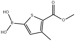(5-(甲氧羰基)-4-甲基噻吩-2-基)硼酸 结构式