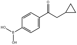 4-(2-CYCLOPROPYLACETYL)PHENYLBORONIC ACID 结构式