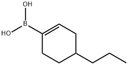 4-PROPYLCYCLOHEX-1-ENYLBORONIC ACID 结构式