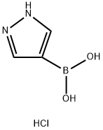 (1H-吡唑-4-基)硼酸盐酸盐 结构式