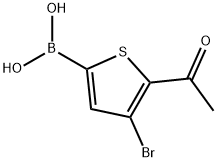 5-ACETYL-4-BROMOTHIOPHEN-2-BORONIC ACID 结构式