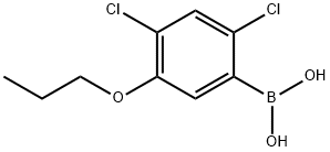 24-二氯-5-丙氧基苯硼酸 结构式