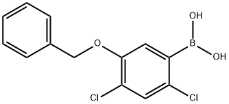 5-(苄氧基)-24-二氯苯硼酸 结构式