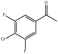 1-(4-氯-3,5-二氟苯基)乙烷-1-酮 结构式
