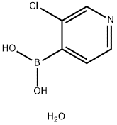 3-CHLORO-4-PYRIDINEBORONIC ACID HYDRATE 结构式