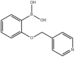 2-吡啶-4-基甲氧基苯基硼酸 结构式