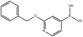 2-(BENZYLOXY)PYRIDINE-4-BORONIC ACID 结构式