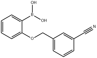 {2-[(3-cyanophenyl)Methoxy]phenyl}boronic acid 结构式