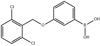 3-(26-二氯苯基甲氧基)苯硼酸 结构式