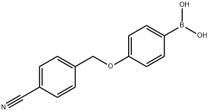 4-(4-CyanophenylMethoxy)phenylboronic acid 结构式