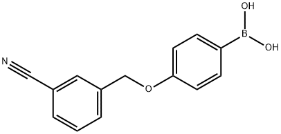 4-(3-CyanophenylMethoxy)phenylboronic acid 结构式