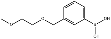 (3-((2-甲氧基乙氧基)甲基)苯基)硼酸 结构式