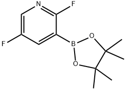 25-二氟吡啶-3-硼酸频那醇酯 结构式