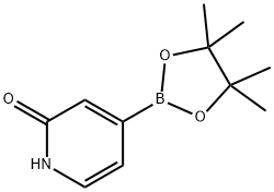 2-HYDROXYPYRIDINE-4-BORONIC ACID PINACOL ESTER 结构式