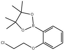 2-(2-(2-氯乙氧基)苯基)-4,4,5,5-四甲基-1,3,2-二氧杂硼杂环戊烷 结构式