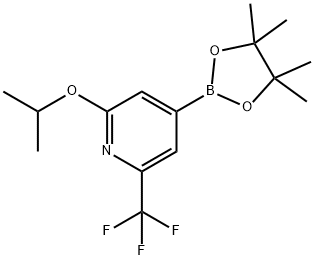 2-异丙氧基-6-三氟甲基吡啶-4-硼酸频那醇酯 结构式