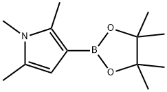 1,2,5-三甲基-3-(4,4,5,5-四甲基-1,3,2-二氧硼杂环戊烷-2-基)-1H-吡咯 结构式