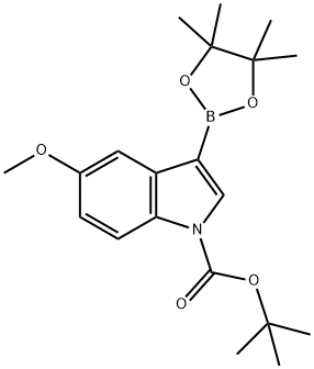 tert-Butyl5-methoxy-3-(4,4,5,5-tetramethyl-1,3,2-dioxaborolan-2-yl)-1H-indole-1-carboxylate