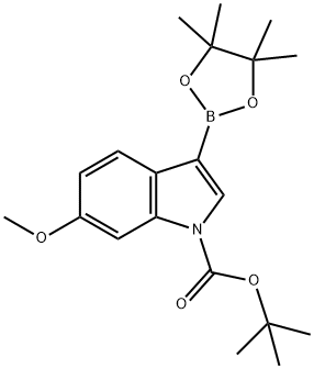 tert-Butyl 6-methoxy-3-(4,4,5,5-tetramethyl-1,3,2-dioxaborolan-2-yl)-1H-indole-1-carboxylate