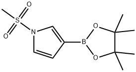 1-(METHYLSULFONYL)PYRROLE-3-BORONIC ACID, PINACOL ESTER 结构式