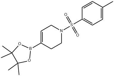 4-(4,4,5,5-TETRAMETHYL-[1,3,2]DIOXABOROLAN-2-YL)-1-(TOLUENE-4-SULFONYL)-1,2,3,6-TETRAHYDRO-PYRIDINE 结构式